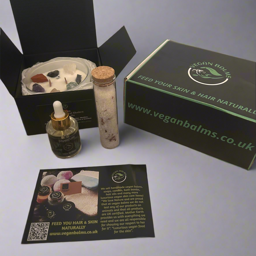 Vegan balms wellness in a box! The ideal gift to yourself or for someone else!